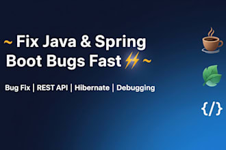 fix java, spring boot, rest API, and database errors