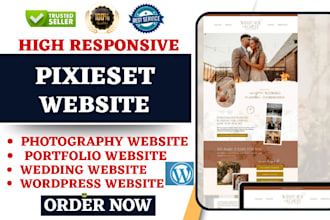 design pixieset website photography website  portfolio website wedding website