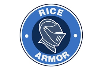 design best quality super rice armor logo