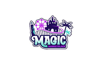 design orlando theme parks retail shopping logo