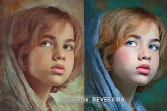 draw or paint artistic portrait of you