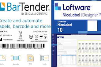 design bartender seagull scientific and nicelabel templates and barcode labels