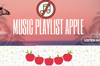 organic apple chart music playlist promotion to real listeners