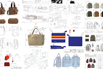 design premium handbag backpack luggage wallet with tech pack and accessories