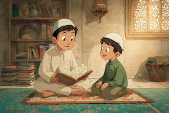 make islamic childrenbook for kid story, graphic novel islamic book