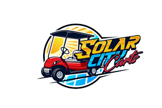create graceful and fantastic golf cart logo design
