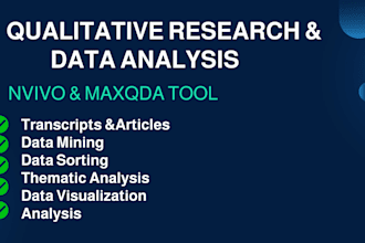 conduct research and data analysis for qualitative and quantitative research