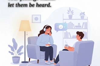 provide a safe space to talk freely with emotional support