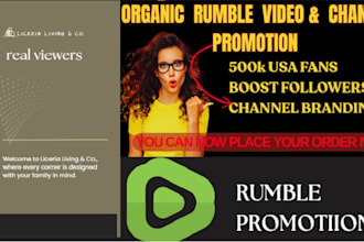 promote your rumble video organically in to real viewers