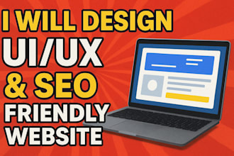 design modern UI UX and SEO friendly website