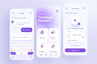develop ai voice translation app, sign language app, language translation app