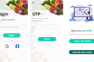 do mobile app ui ux design in figma, UI design for website