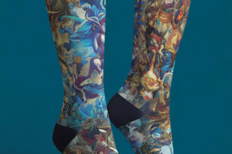 make a custom sublimation sock design