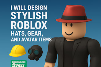 design stylish roblox hats, gear, and avatar items