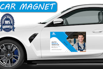 design car door magnet, van magnet, or any vehicle magnet