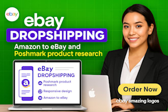 do ebay dropshipping amazon to ebay poshmark product research seo listing upload