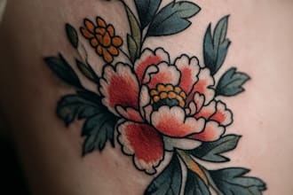 do a tattoo design, tattoo, realistic sleeve tattoo design