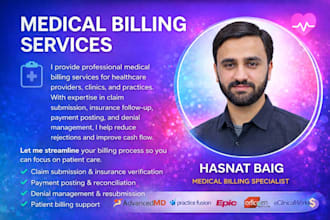 do medical billing, payment posting, denial handling