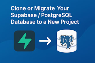 copy or migrate a supabase database to a new project