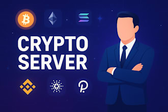 create a professional crypto discord server with bots