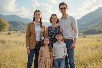 create a family portrait