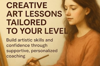 teach creative art lessons tailored to your level