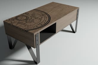 3d furniture modeling and realistic rendering for catalog or presentation