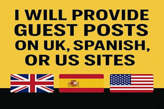 publish bulk guest post on uk ,USA sites with do fallow link
