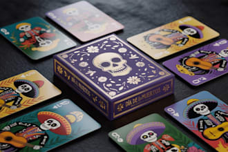 design card game board game education flashcard rule book design card box mockup