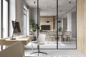 interior design and rendering planning suggestion