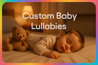 create a personalized lullaby or baby song with soothing vocals