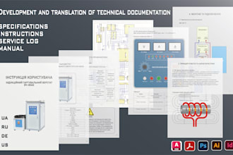 create technical documentation, manuals and datasheets