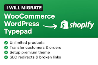 migrate woocommerce to shopify wordpress to shopify typepad to shopify migration