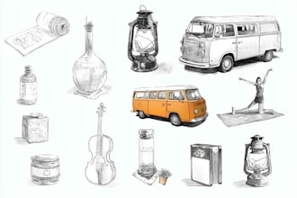 make product and object sketch from your photo