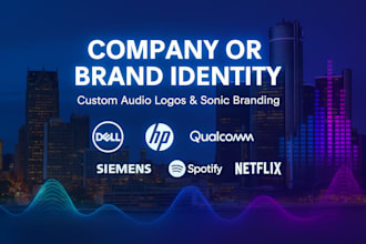 create custom branded audio logo for podcasts social media sonic branding audio