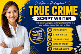 write true crime documentary body cam feature film script stage play screenplay