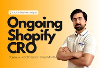provide ongoing conversion rate optimization and ab testing services for shopify