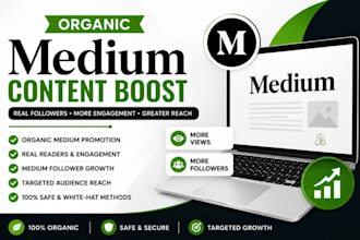 do organic medium article promotion, medium followers to boost engagement
