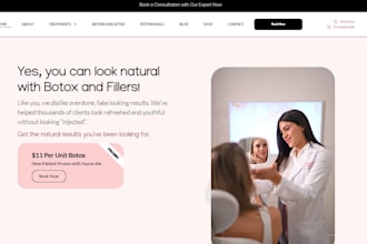 design med spa website medical spa website aesthetics website botox website