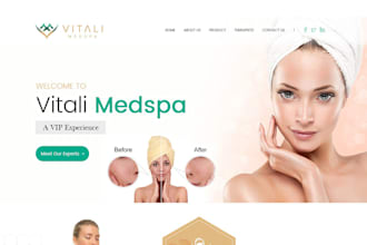 spa website, makeup artist website, cosmetic website, and beauty salon website
