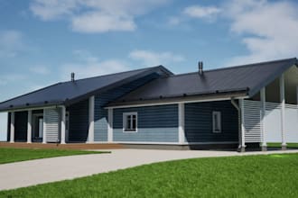 remodel bungalow house,countryside villa design,exterior porch,cgi outdoor patio