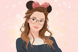 draw your portrait in disney style