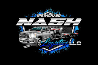 create wonderful and excellent logistic logo design