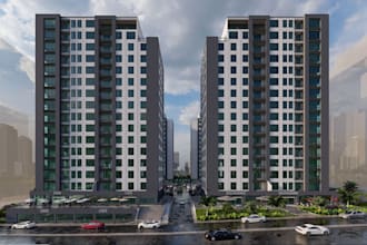redesign cityscape high rise building, multi unit apartment, cgi external render