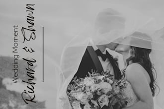 design a beautiful wedding photobook or photo album