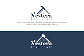 design real estate, construction, interior design logo for u