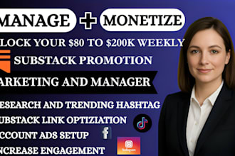 setup substack account, substack post substack promotion to active audience