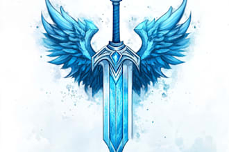 hand paint fantasy logo