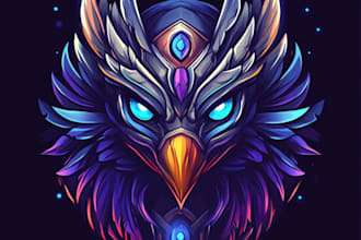 hand paint fantasy logo