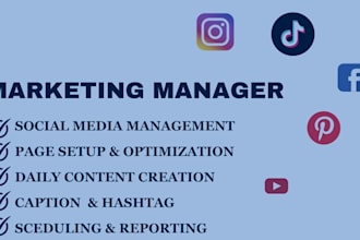 manage your social media, create engaging content